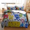 3 Stück Battle for Dream Island Druck Bettbezug Alle Größen für Fans Schlafzimmer BFDI W.O.A.H. Bündel Bettwäsche-Set