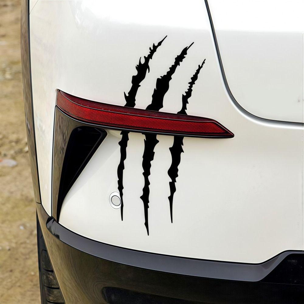 Demon Claw Motorcycle Stickers Vinyl DIY Helmet Stickers Covering Scratches Solid Color Car Vinyl Stickers Vehicle Decoration