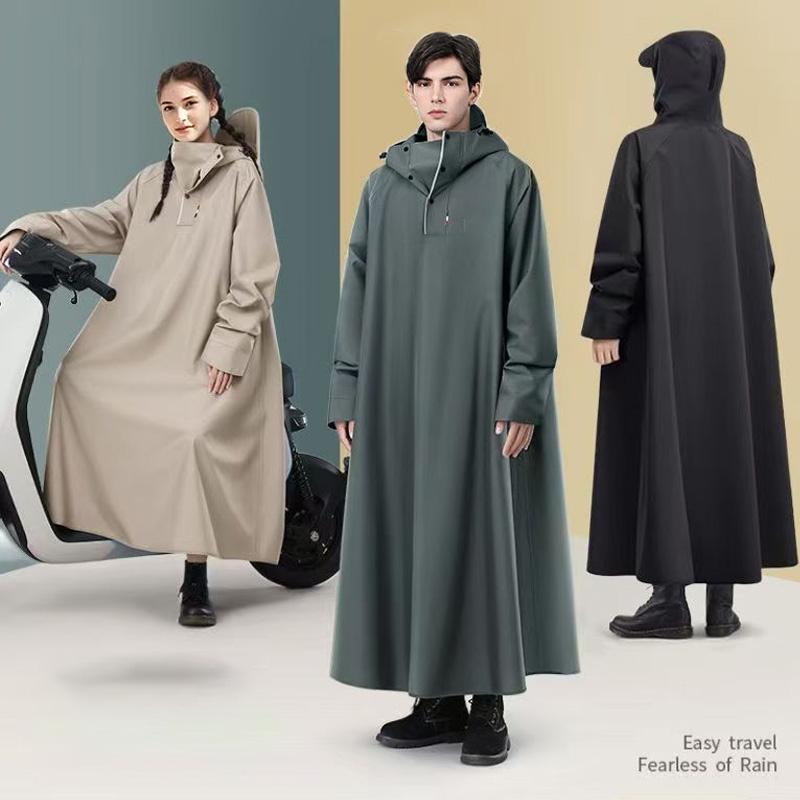 1 db Felnőtt Vízálló Esőkabát Férfiaknak Nőknek Egyrészes Vastagított Elektromos Autó Esőponcsó Motoros Esőkabát