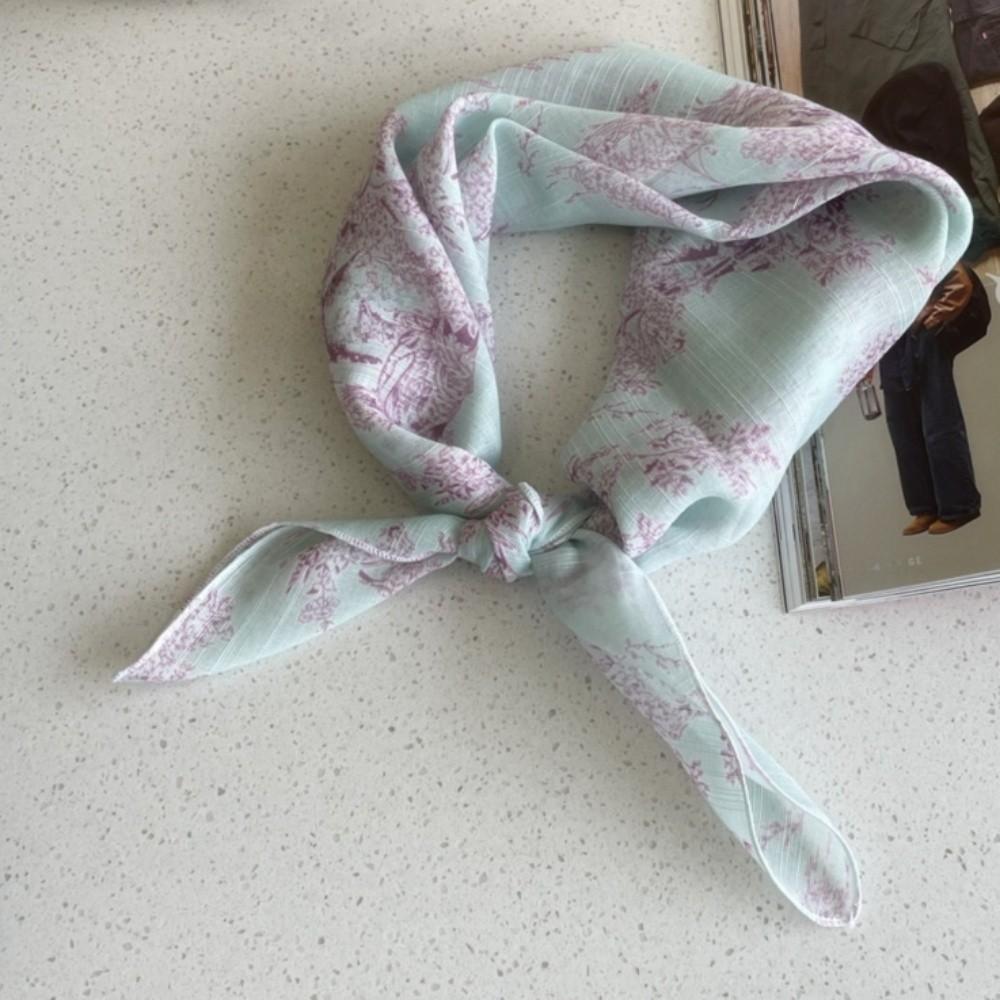 Cotton Linen Square Scarf 58cm Bandana Scarves High Quality Women's Silk Scarf Neck Decorative
