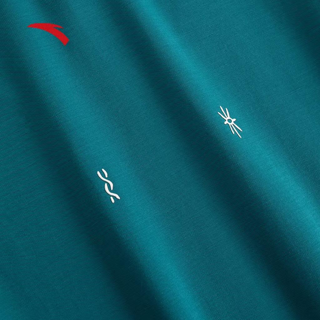 Anta Koszulka Kyrie Lanting Kyrie Meilan Zhuzhu Wygodna Casualowa Prosta Półgolf Pulower Luźna Koszulka z Krótkim Rękawem Koszulki Unisex 172521109-3