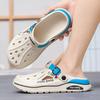 Fashion Summer Men Clogs Non-slip Thick-soled Casual Shoes Outerwear Beach Soft-soled Baotou Slippers Men's Slippers Sandals