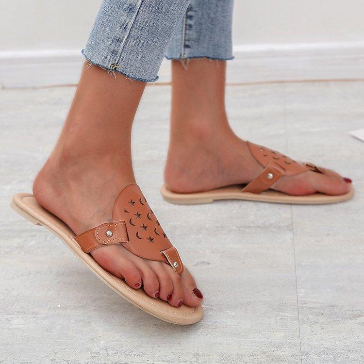 Sandalias y zapatillas de gran tamaño Chanclas planas de estilo romano  estilo romano señoras hollow serpiente sandalias y zapatillas comprar a  buen precio — entrega gratuita, reseñas reales con fotos — Joom