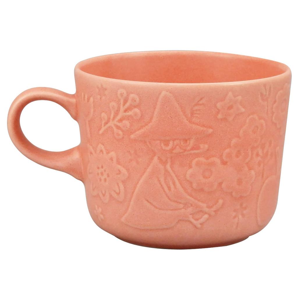 Yamaka Shoten MOOMIN Apricot and Microwave and Dishwasher Safe Moomin Nordic Day Wedding Made in "Caverly" Mug, Strolling, Plain, Kiln-Tempered Glaze,