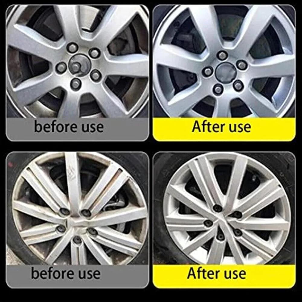 300ml Car Wheel Cleaner Iron Powder Rust Remover Spray Rim Polishing Shine Refurbishment Agent Anti-Scratch Auto Detailing Tools