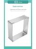 Stainless Steel Adjustable Telescopic Rectangular Mousse Cake Mold