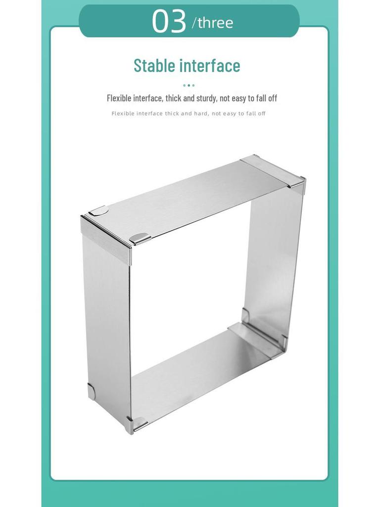 Stainless Steel Adjustable Telescopic Rectangular Mousse Cake Mold