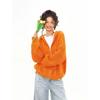 American Casual Cable Knit Hooded Sweater for Women - 2025 Spring/Autumn Trendy Loose Fit Jacket
