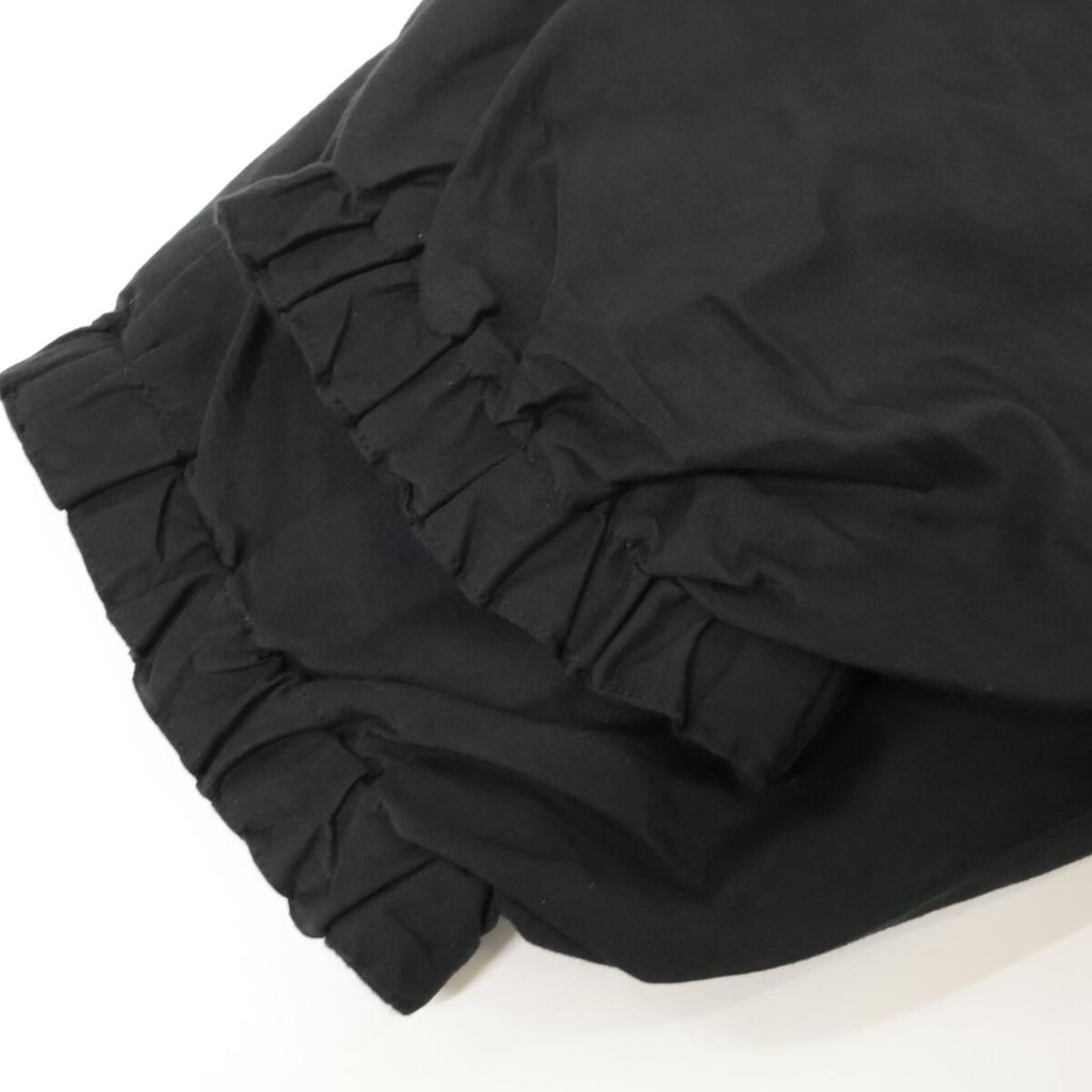 COMOLI 25Stainless Steel B01-06014 Black Cotton X Silk Drawstring Reversible Pants Bottoms Not Written blackUsed