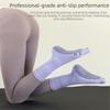 Professional Anti-slip Yoga Socks Silicone Grip Sport Stockings Cotton Compression Fit Long Tube Socks Pilates Training