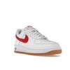Nike Air Force 1 Low Color of the Month - White University Red Unisex Sneakers Gum-Yellow DJ3911-102