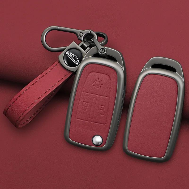 Zinc Alloy 3 Buttons Folding Car Key Cover Protector Case for DAF 106 CF Euro 6 2022 XG XF Flip Remote Keychain Truck Accessorie