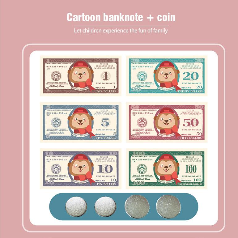 Children's ATM piggy bank plastic ornaments password fingerprint voice recognition money storage cabinet toys