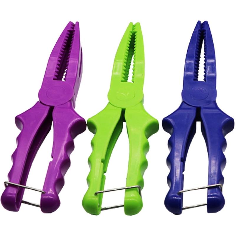 Sturdy ABS Fishing Pliers Featuring One Clicking Locking Mechanism for Easy Fish Capture Without Damage to Fish Body