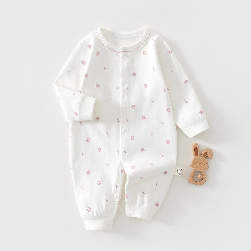 Baby Romper Pure Cotton Long Sleeve Newborn Infant Pajamas Autumn Winter Soft Creeper Outfit for Boys Girls