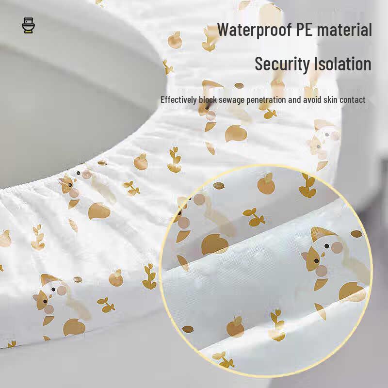 Disposable Waterproof Toilet Seat Covers - 10 Pack