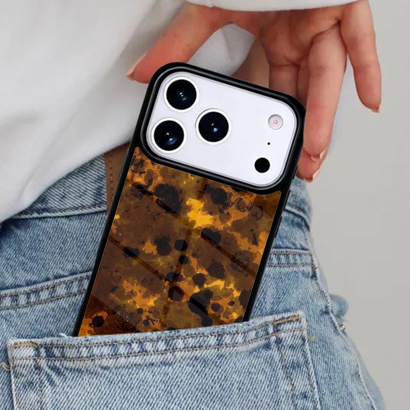 Tortoise Shell Pattern Phone Case for iPhone 17ProMax 12 13 14 15 16e 17 Pro Max Plus Air Cover