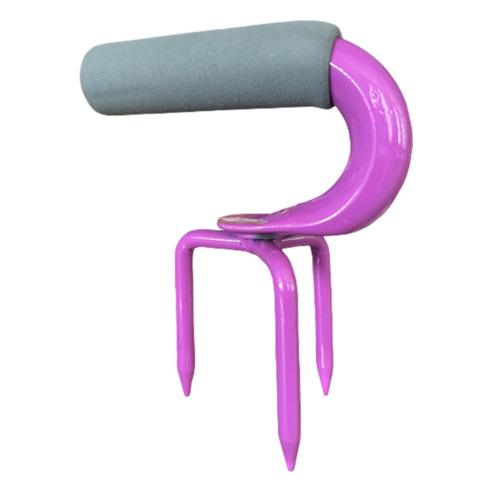 

Ручний садовий культиватор Інструмент Ергономічна ручка Трикутна конструкція Для ефективного розпушування ґрунту та догляду за подвір ям на відкритому повітрі фіолетовий