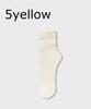 5/10 Pairs Ice Silk Women's Middle Tube Thin Socks Summer Cool Black and White Socks Ice Pile Ladies' Casual Socks