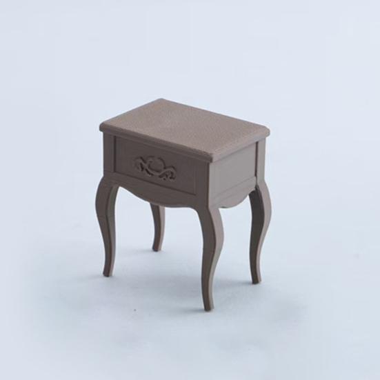 Dollhouse Bedside Table, 1:12 Miniature Furniture Decorative Ornaments, Realistic Details Durable Craftsmanship Dollhouse Furniture
