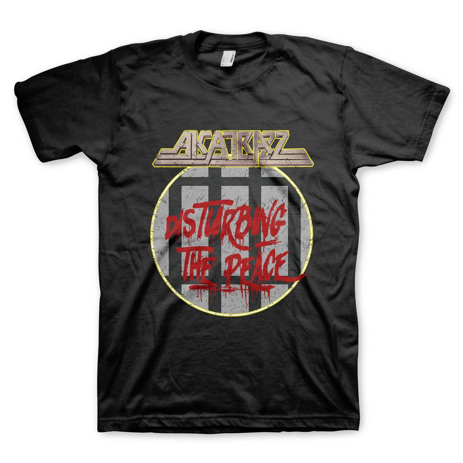 Alcatrazz Disturbing The Peace Black T-Shirt 2XL