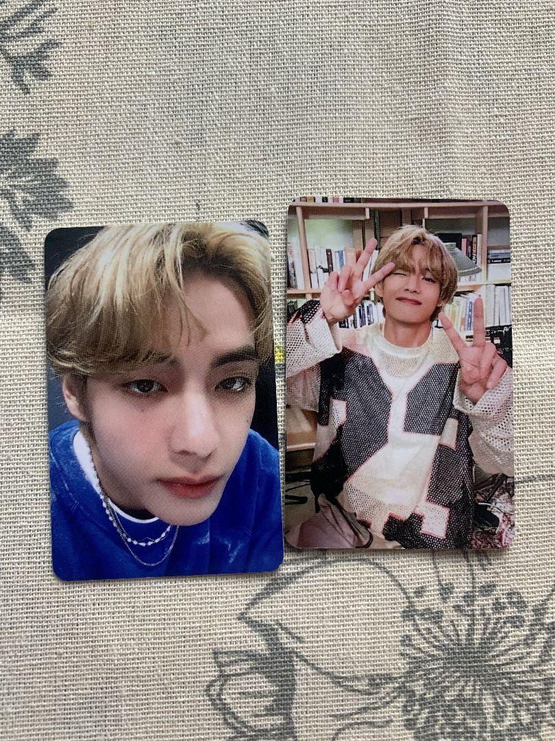 

[USED] BTS Sanok Layover Taehyung V Pre-recorded Bonus Trading Cards (2 Cards)