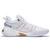 Li Ning CJ-2 Home Court Fabric Synthetic Leather Shock Absorption Non-Slip Wear-Resistant Low-Top Basketball Shoes Men Sneaker White Blue ABAS001-2