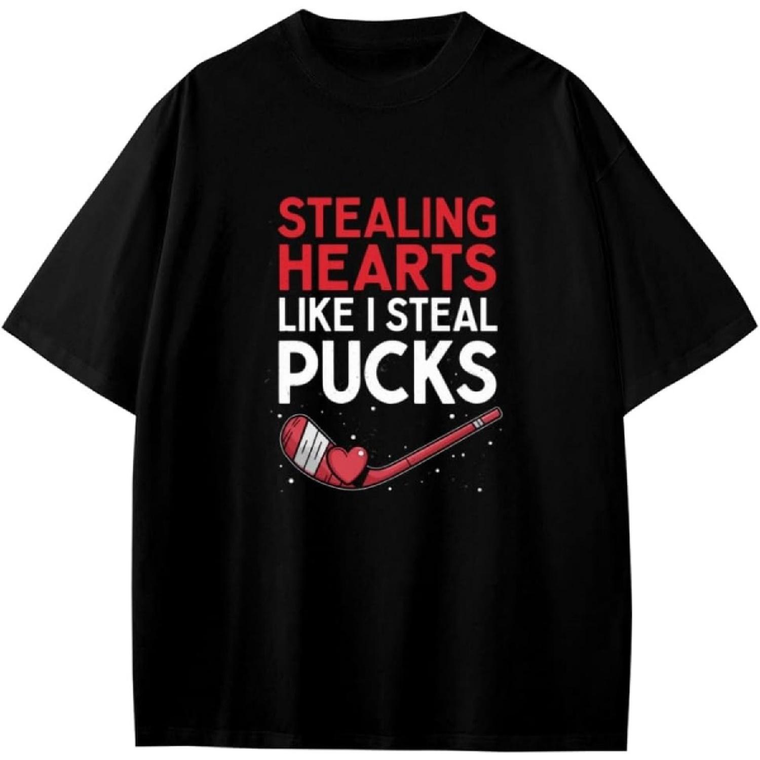 Украду Сердце Как Краду Шайбы День Святого Валентина Хоккей Милые Парни Девочки Подростки Футболка Аниме Подарок S