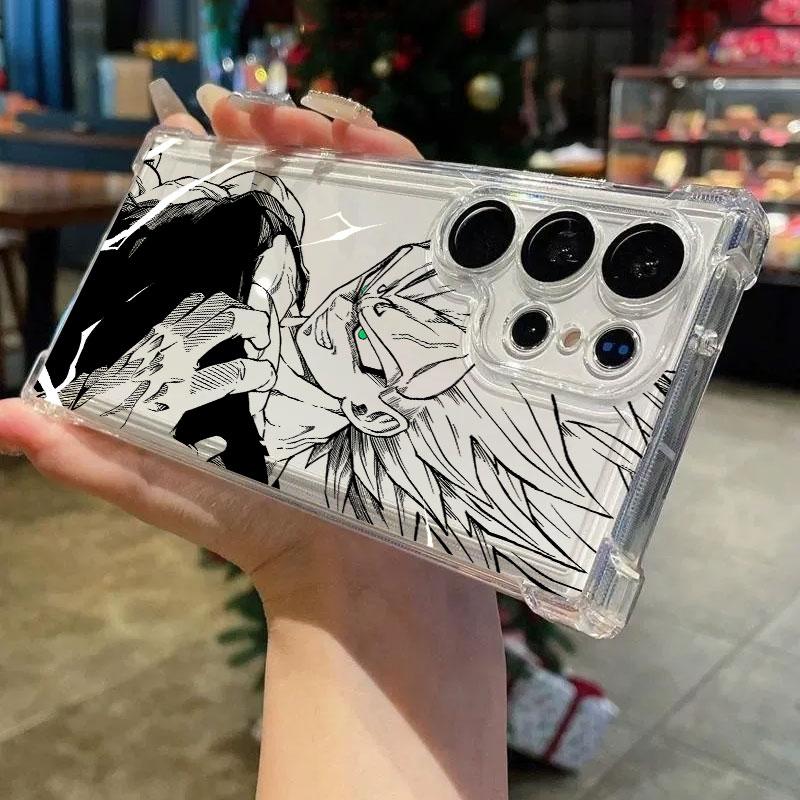 Dragons Balls God Goku Cell Anime Phone Case For Samsung Galaxy S25 FE S26 S24 S23 S22 S21 S20 Ultra S26 Plus S25FE Clear Cover