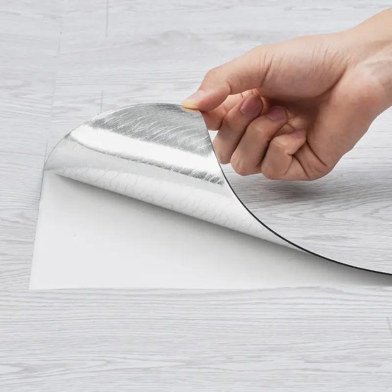 10/20pcs 40x15cm Self-adhesive Floor Sticker DIY Wood Grain Wall Sticker Waterproof Heat Resistant Imitation Wall Tiles