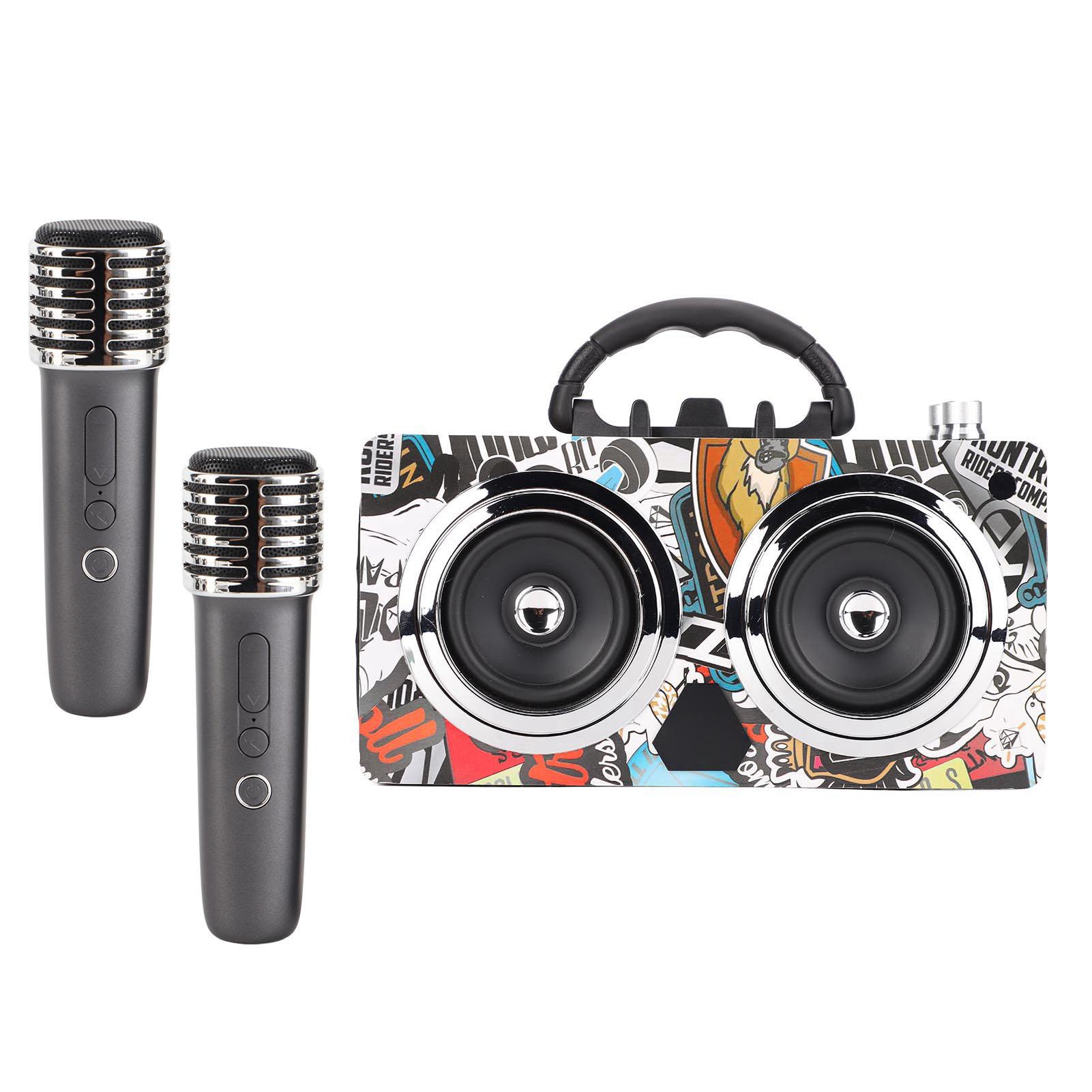 

Портативный беспроводной динамик Graffiti Bluetooth с 2 микрофонами для использования на открытом воздухе