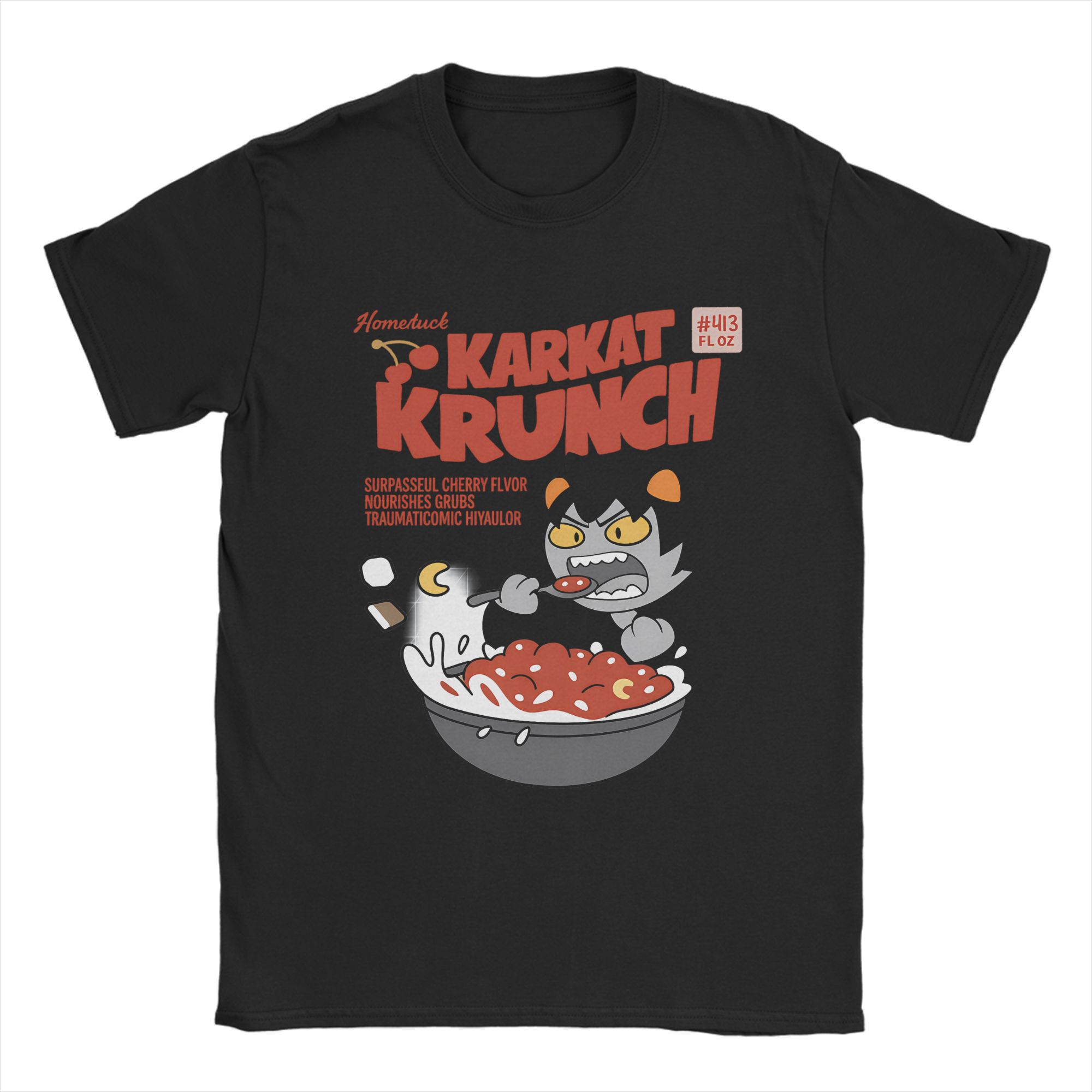 

Мужские футболки Homestucks Karkat Vantas Хлопковая одежда Хипстерские футболки с коротким рукавом и круглым вырезом Новинка Футболки S
