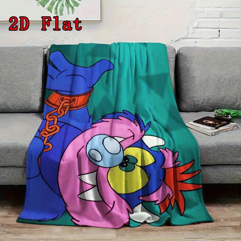 Pet Monster 2D Flat Pattern Flannel Blanket High quality All Seasons Warmth and Comfort Perfect for Christmas Gifts.MMT0918157
