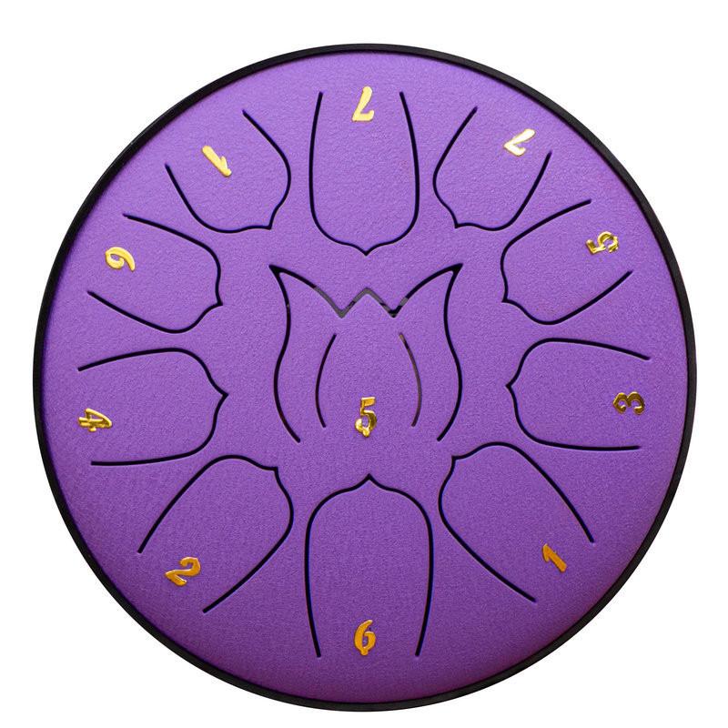 Notes 11 Rain Chime Drum Steel Tongue Drum Music Instrument Tool Educational
