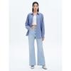 Heavy Wash Long Bootcut Lightweight Denim Sky Blue