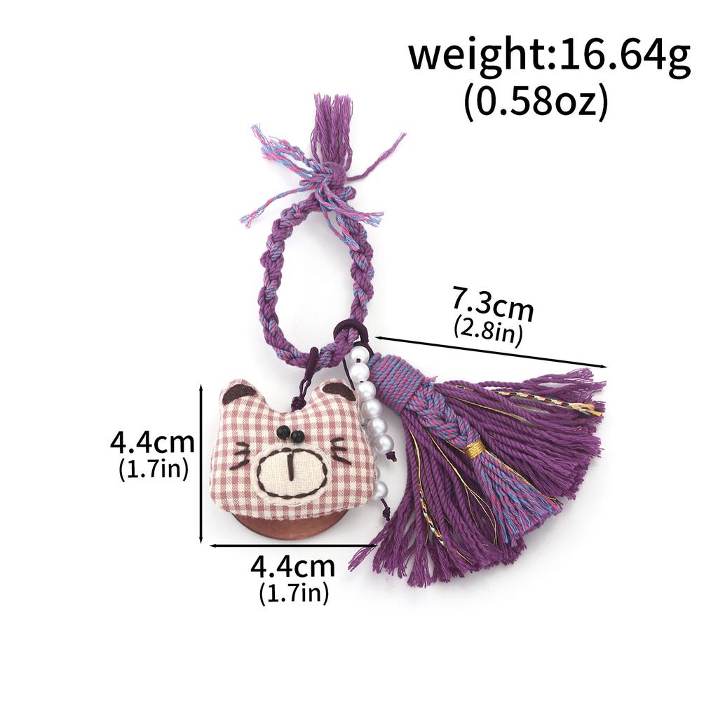 Cute Tassel Penguin Bear Elephant Rabbit Bag Charm DIY Handmade Girl Pendant Car Christmas Tree Ornament Gift Bag Charm