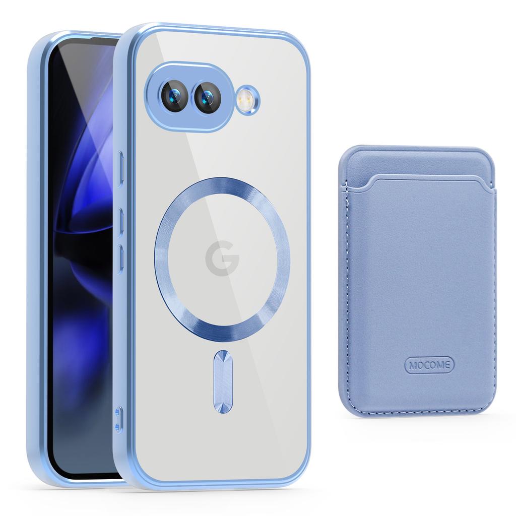 For Google Pixel 9a Case Compatible with MagSafe TPU+PC Mobile Cover with Card Bag