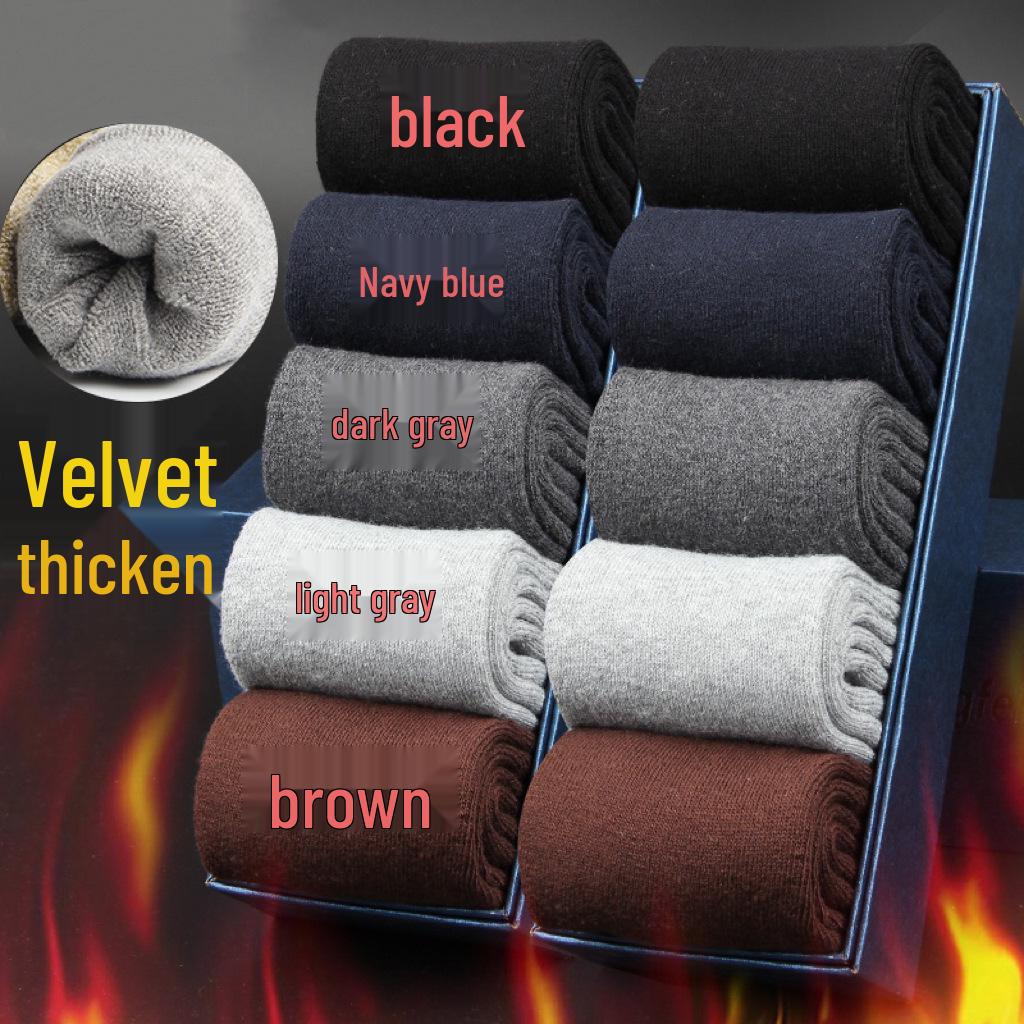 

Унісекс Товсті Теплі Шкарпетки до Середини Ікри з Махрової Тканини - Надзвичайно Товсті Повсякденні Осінньо-Зимові One Size (Bare Socks)