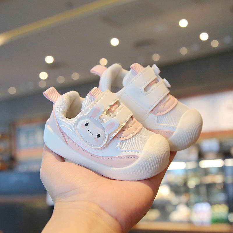 

Дышащие сетчатые детские кроссовки для ходьбы - Мягкая подошва, Нескользящие, На липучке для мальчиков и девочек, Весна/Осень Sizes 17-21 (set of 5 pairs)