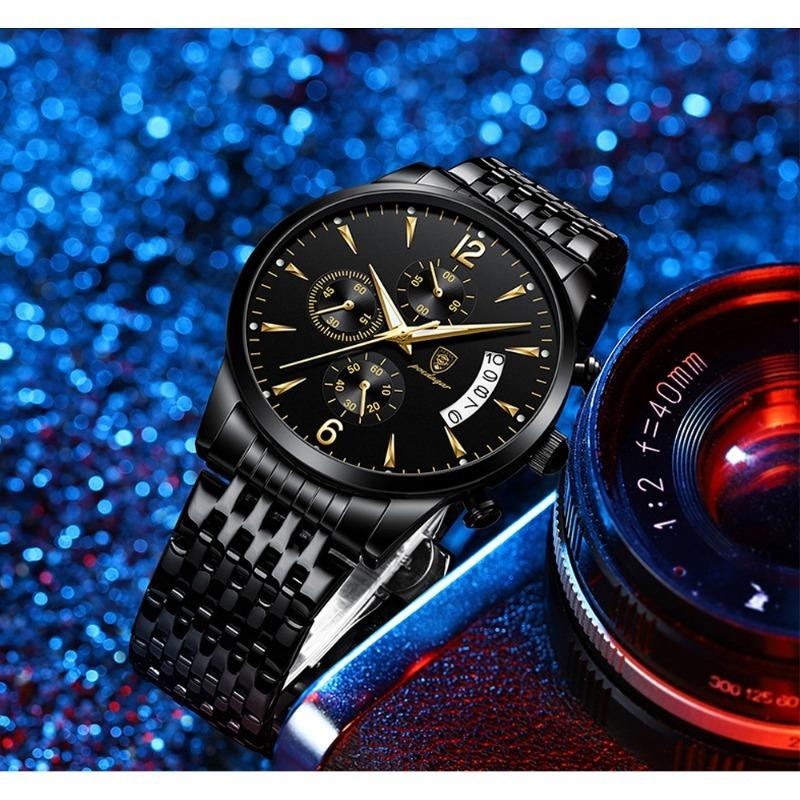 Watch POEDAGAR New Fashion Men Watch Waterproof Luminous Date Sports Watches Luxury Quartz Wristwatch Luxuri Male Clock +Box