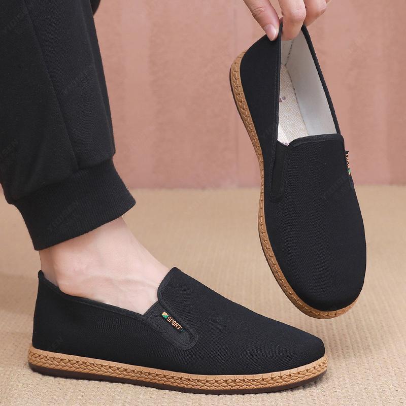Men's Shoes Casual Sneakers Summer Lightweight Canvas Breathable Anti Slip Flat Shoes Affordable Casual canvas shoes