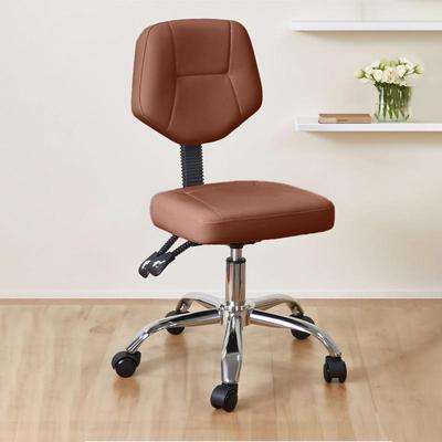 Adjustable Chair for Nail and Dental Professionals: Reclining Backrest, Height-adjustable, and 360° Rotatable Seat Cushion.