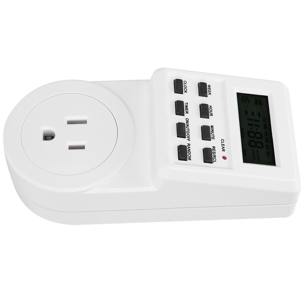 Timer Switch Plug Intelligent Programmable Outlet Timer Socket for Electrical Appliance(TST01US Plug )