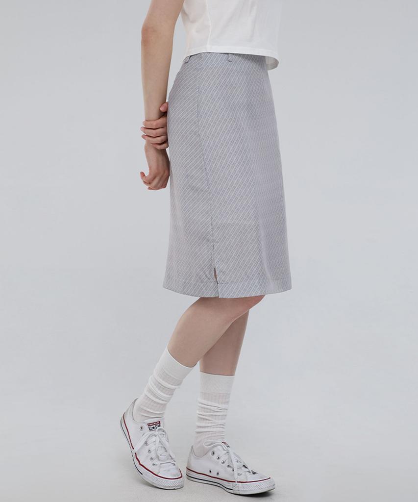 Chix Check Midi Skirt Light Purple