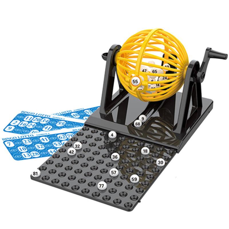Bingo-brikker Leker Bingo-spillsett Lotteri-maskin Mini-brikker Voksenleke Late-som-lek Fest Bingo-spillmaskin Festrekvisitter