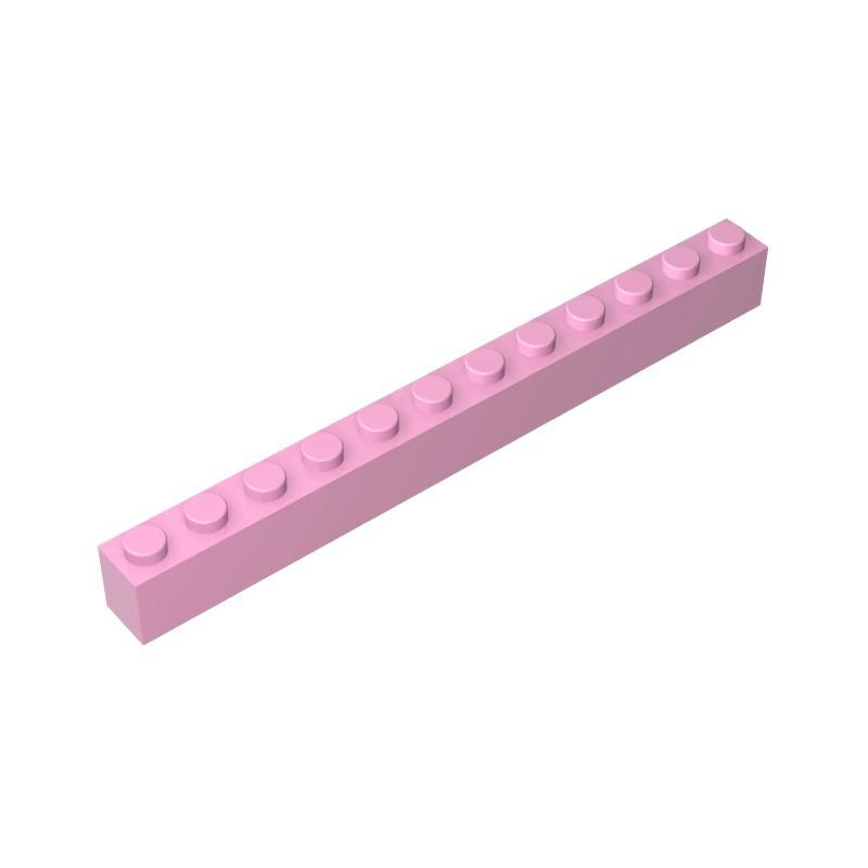 

10pcs 6112 DIY Building Blocks 1x12 Dots Thick Figures Bricks Educational Creative Compatible With Brands Toys for Children 10pcs розовый