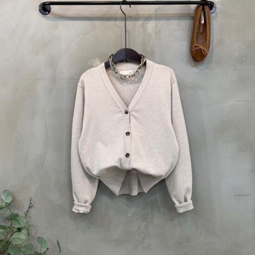C S In The Room Dami baSiC V neCk Long SleeVe Knit Cardigan 6ColorS
