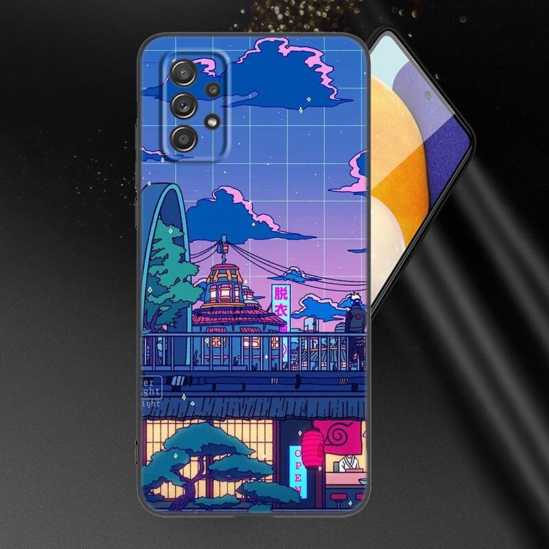 Japanese Wave Anime Dragon Phone Case For Samsung A21 A30 A50 A52 S A13 A22 A32 4G A23 A33 A53 A73 5G A12 A31 A51 A70 A71 A72
