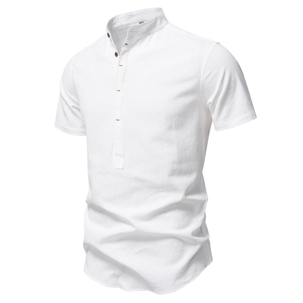 Summer New Casual Shirt Men Short Sleeve