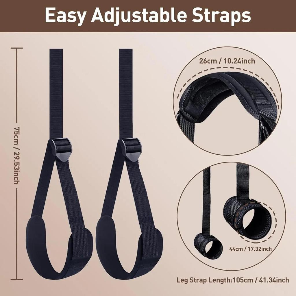 Couple Bondage Restraint Set Soft Handcuffs and Leg Straps for BDSM Play Adjustable Adult Sex Toy Kit